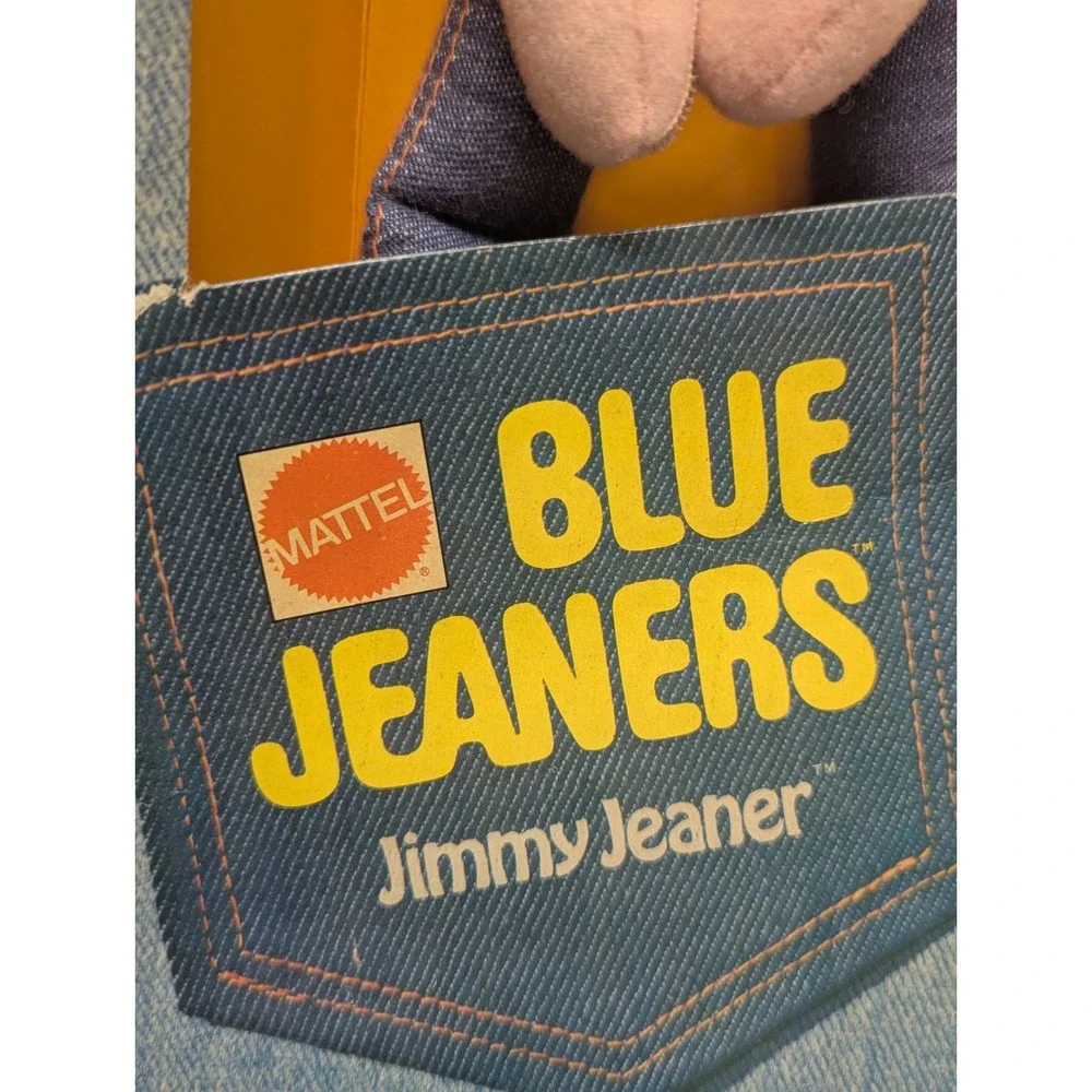 Vintage 1973 Mattel Blue Jeaners Jimmy Jeaner Doll Toy No 7810 Original Box